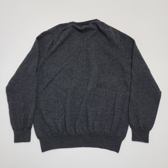J.Crew Pullover Sweater - Vneck - Wool - Gray - Me - Picture 8 of 9
